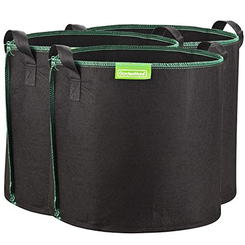 GardenMate 3X 30L Pflanzsack aus Vliesstoff Ø35.6cm Höhe 30.5cm - GREENLINE