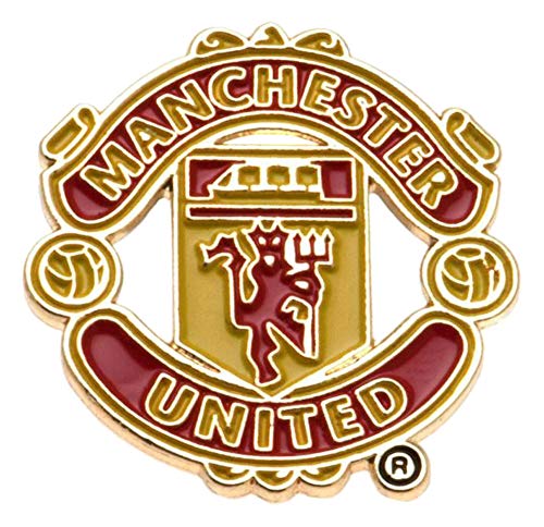 Man Utd MUFC Football Club Metal Pin Badge Crest Red Devil Logo Emblem Official