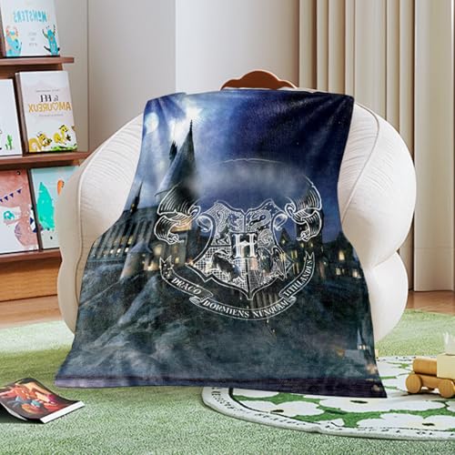 Ainvliya Decke Hary Kuscheldecke Flauschig, Winterdecke Wärmedecke Fleecedecke, Schlafdecke Blanket - 3D Cartoon Drucken Reisedecke für Kinder, Mädchen, Erwachsene, Sofadecke 100x150 Bettwaren