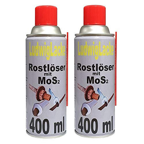 Rostlöser Rostenferner 2 x 400 ml Spray mit MoS2 von Luwdig Autolacke