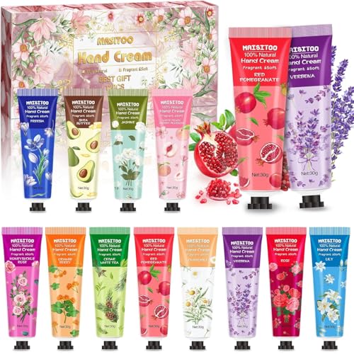 ITMNMNL Handcreme Set 12 Pack Handcreme Mini,Handcreme Frauen,Handcreme Damen Geschenkset,Handcreme Weihnachten,Kleine Handcreme,Handcreme Geschenkset für Frauen,Männer,Mama,Weihnachten,Geburtstags