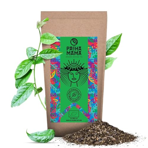Pachamama Guayusa Tee Pure 500g - Bio Ilex Guayusa aus Ecuador, Schwester von Yerba Mate Tee, Kaffee Alternative, No Additives