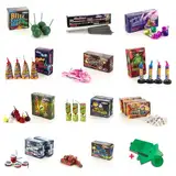 Aktivhandel Superhero Jugendfeuerwerk Kat F1 über 270 Teile Jahresfeuerwerk Sortiment 11-Fach Sortiert Ink. Einkaufswagenchip