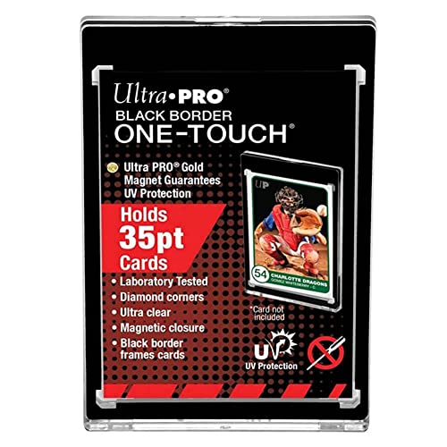 Ultra Pro - 35PT Black Border UV One-Touch Magnetic Holder - 5 Pack