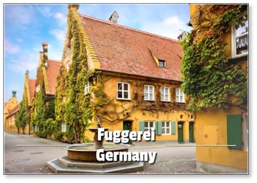 Augsburg Fuggerei - Das älteste Sozialwohnen der Welt Bayern Deutschland Kühlschrankmagnet