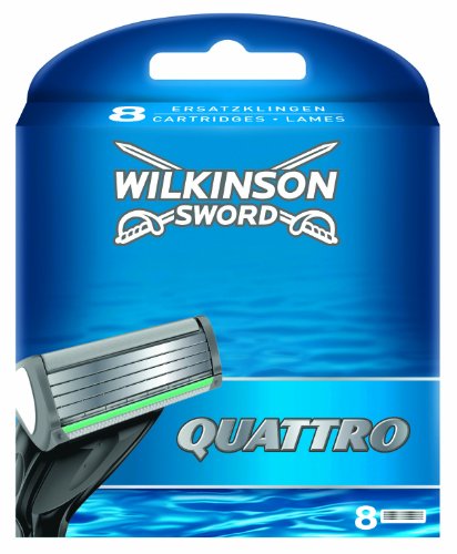 Wilkinson Sword Quattro Klingen, 8 Stück