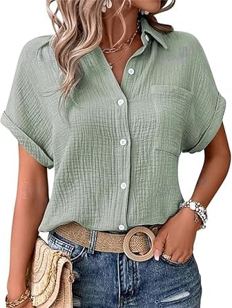 blitzangebote,Damen blusen, Hawaii Bluse Damen, Longbluse, Shirts, leinen top, Sommer Tops, damenblusen, dünne Sommer blusen, t Shirt Frauen, t shirshirt mit etwas längeren ärmeln