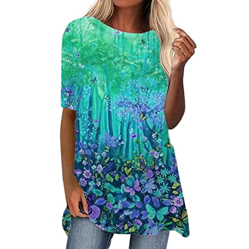 WILLBEST t Shirt Damen v Ausschnitt Set leinen Tunika blusen weiß blusen & Tuniken für Damen weiß locker sitzendes Tanktop mit integriertem BH t Shirt blau Damen Damen Tshirt Oversize Fashion t-Shirt