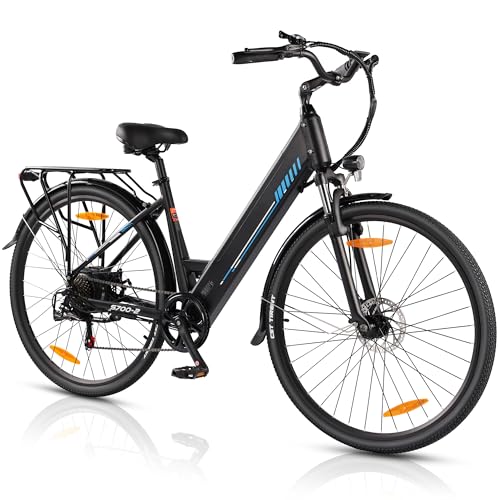 AOIHO 28" E Bike Herren, Elektrofahrrad City E Bike Damen mit 48V 499.2Wh Akku, Bis zu 100KM, 250W Motor, 7-Gang, LCD-Display, Elektrofahrräder mit Tempomat Modus, Pedelec 25 km/h