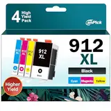 912XL Multipack Patronen Ersatz für HP 912 Druckerpatronen XL für HP 912XL für HP OfficeJet 8010 8012 8013 8014 8015 8017 OfficeJet Pro 8020 8021 8022 8023 8024 8025(Schwarz Magenta Cyan Gelb)