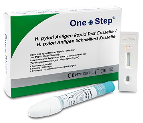 One+Step Helicobacter Pylori Test Antigen Schnelltestkassette (Stuhl) - Selbstest für Zuhause, 1 Stück