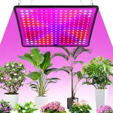 Pflanzenlampe LED Vollspektrum,225 LEDs Pflanzenleuchte 4 Hängend Aufhängehaken Pflanzenlicht Anzucht Wachstumslampe 1000W LED Light für Pflanzen Gemüse Blume (rot+blau+weiß+orange) [Energieklasse C]