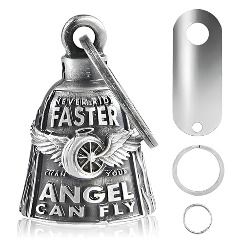 VBGURR 1 Stück Motorrad Glöckchen Biker Bell Motorrad Glöckchen mit Schlüsselanhänger Guardian Bell Motorrad für Motorrad Zubehör (Flügelrad)