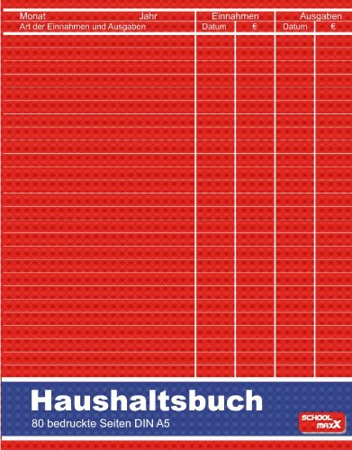 Haushaltsbuch DIN A5, 80 Seiten