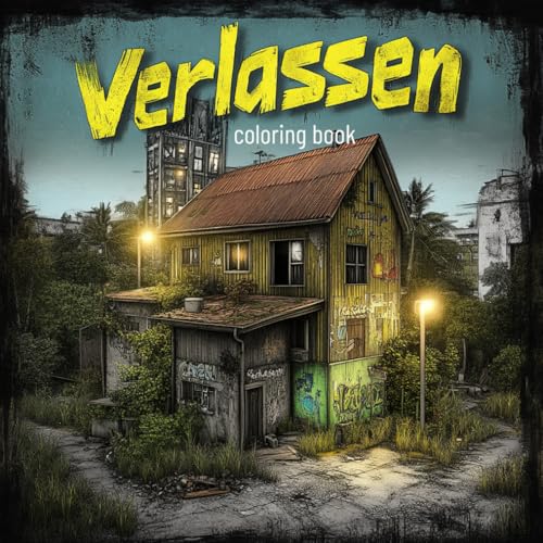 Verlassen - verlassene Orte Malbuch – 50 Faszinierende Szenen zum Ausmalen | Ruinen, Verfallene Gebäude, Verlassene Häuser & Geheimnisvolle Orte für Kinder & Erwachsene - mediamake.de