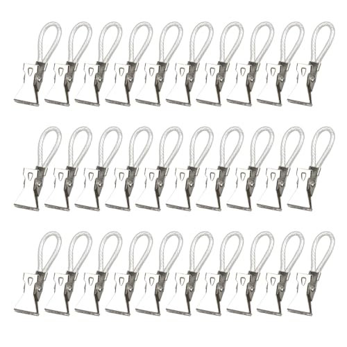 WYAN 30 Stück geschirrtuch-clips, handtuchklammern, Handtuch Clips zum Aufhängen, Haken für Handtücher, Geschirrtuch Handtuchhalter Clips, für Kücher, Bad, Haushalt