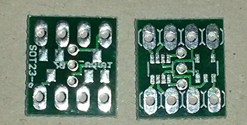 10x SOT23 Adapterplatinen (je Platine 2x SOT23-3, 1x ,SOT23-5 1x SOT23-8L)