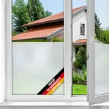 d-c-fix Fensterfolie Opal Milchglas selbstklebend 90 cm x 2,1 m - Milchglasfolie blickdichte Sichtschutzfolie - Sichtschutz für Badezimmer-Fenster, Küche - Blickschutz Folie Klebefolie Glasfolie