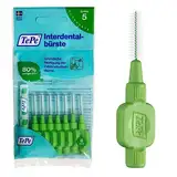 TePe Interdentalbürste Grün ISO-Größe 5 (0,8 mm) / Für eine einfache und gründliche Reinigung der Zahnzwischenräume / 1 x 8 Interdentalbürsten