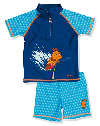 Playshoes Unisex Kinder Uv-schutz Bade-set Zweiteilig Schwimmshirt Badeshorts Badebekleidung, Die Maus, 98-104 EU