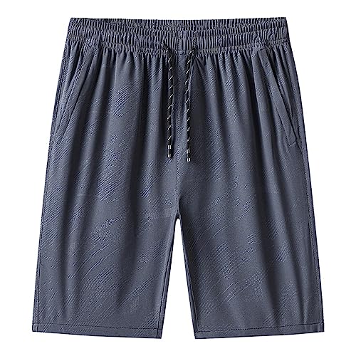 Herren Short Outdoor 2023 Sommer Trend Tragen Schnell Trocken Dünne Freizeit Sport Laufen Männer Frauen Fünfte Shorts Männer Kurz Freizeithose Shorts (Grey, XXXL)