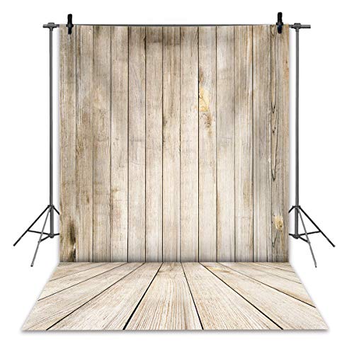 RUINI Retro Rustikales Holzbrett Hintergrundkulisse Vintage Holz Textur Wand Boden Fotografie Hintergrund Porträt Foto Kind Geburtstag Baby Dusche Party Kulisse (1,5 x 2,1 m)