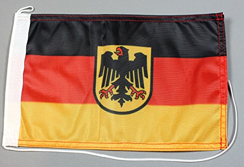 Bootsflagge Deutschland Adler 20 x 30 cm in Profiqualität Flagge Motorradflagge