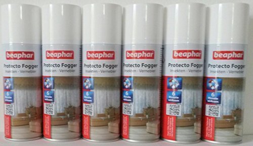 6er Set Beaphar Protecto Fogger Insektenvernebler Flohbombe je 200ml …