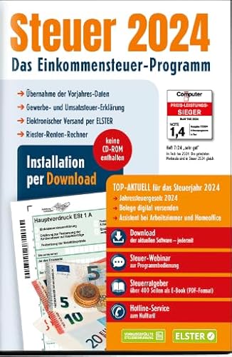 Aldi Steuer 2024 für die Steuererklärung 2024 am PC. ELSTER Steuerprogramm Download Code Neu!