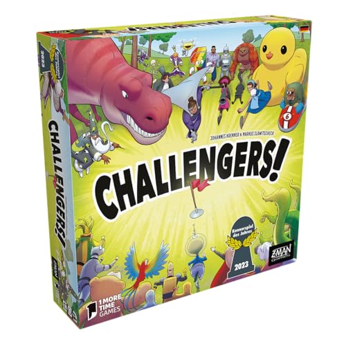 ZMan, Challengers!, Kennerspiel des Jahres 2023, Familienspiel, Kartenspiel, 1-8 Spieler, Ab 8+ Jahren, 45 Minuten, Deutsch