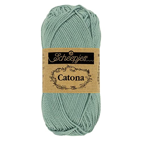 Scheepjes - Scheepjes 528 Silber Blau Catona Garn - 1x50g