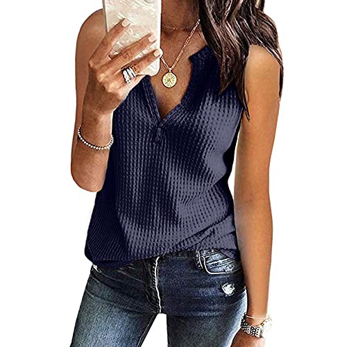 Leinenbluse Damen Sommer Kurzarm Damenhemden, ärmelloses, tägliches, modisches Top-Shirt Outfit