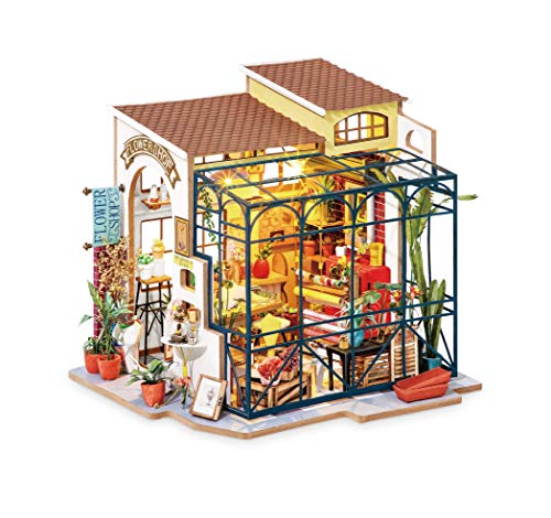 Rolife Mini DIY Handwerk Puppenhaus Kit Blumenladen Modell Puppenhaus Spielzeug Set Erwachsene Teenager Gebäude Puzzle Geburtstagsgeschenk