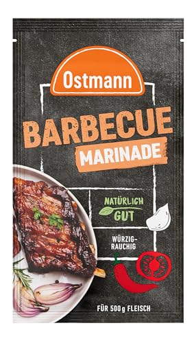 Ostmann Gewürze – Barbecue Marinade, flüssige Grillmarinade, würzig-rauchiger Geschmack, Gewürzmischung für 500 g Fleisch, ideal zum Grillen & Verfeinern von Speisen, 60 ml