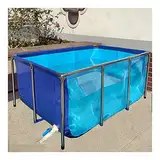Faltbarer Indoor-Aquarienteich mit Stahlrahmen, flexible PVC-Auskleidungen, Sicht-Panel, ideales Bing-Tank für Koi und Goldfische, vielseitige Outdoor-Fischteich-Lösung