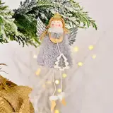 Hängende Ornamente Puppe Anhänger, Weihnachten Hängende Puppe Plüsch, Flauschige Dekorationen Anhänger Baum Engel Weihnachten