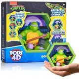 PODS 4D Ninja Turtles Donatello| Einzigartige zusammensteckbare Wackelfigur zum Sammeln, die aus ihrer Welt in Ihre platzt, Wand- oder Regaldisplay | Spielzeug und Geschenke | Serie 1 Nr. 433