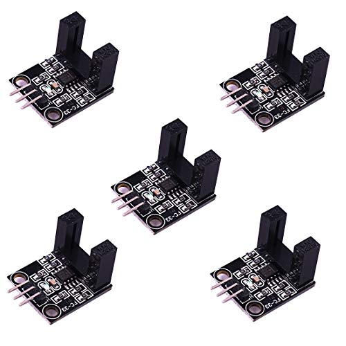 Hailege 5pcs LM393 Korrelations-Lichtschranke Entgegengesetzter Infrarot-Zählsensor DC 5V