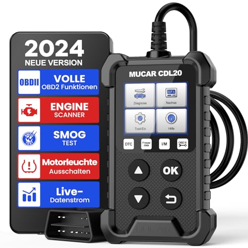 OBD2 Diagnosegerät, MUCAR CDL20 OBD2/EOBD Diagnosegerät Auto, Motor Fehlercodeleser Auto Diagnosegerät, KFZ Auslesegerät Mit Vollen OBD2-Funktionen, Auto Auslesegerät Unterstützt OBDII/EOBD-Protokoll