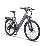 nakxus 26M208 E-Bike, Elektrofahrrad 26'' Trekkingrad E-Cityrad mit 36V 13Ah Lithium-Akku für Lange Reichweite bis 100KM, 250W Motor, EU-konformes Klapprad mit App