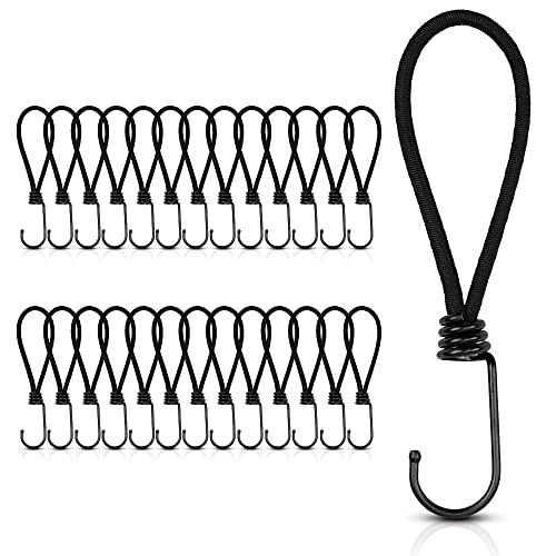 HAYATEC 25x Expanderhaken Spanngummi mit Haken 18 cm Planenspanner mit Spiralhaken -geeignet als Expanderhalter Gummispanner Spannhaken Expanderschlingen Zeltgummis Befestigung für Planen Netze Banner