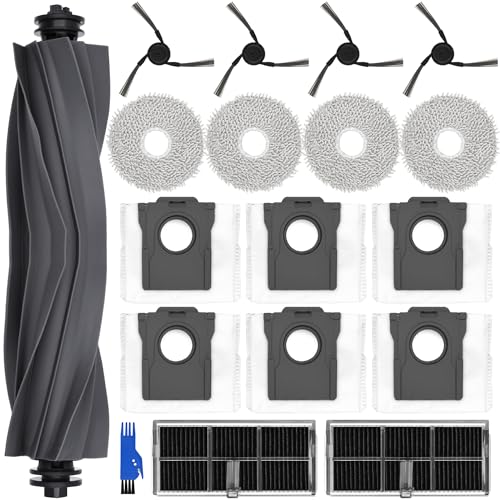 Zubehörset für dreame X40 Ultra Complete / L40 Ultra, 4*Mopp Wischpad 6* Staubbeutel 1*Hauptbürste 4*Seitenbürsten 2*Filter, Saugroboter Ersatzteile Zubehör