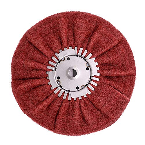 Satin Airway für Metallveredelung auf Hochgeschwindigkeits-Winkelschleifer bis zu 3000 U/min, sehr feine Kastanienbraun, Körnung 320-400, 25,4 x 7,6 x 1,6 cm