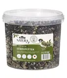 Dehner Natura Premium Wildvogelfutter, Streufutter, Ganzjahresfutter proteinreich / energiereich, hochwertiges Vogelfutter für Wildvögel, im Eimer, 3 kg (5 l)