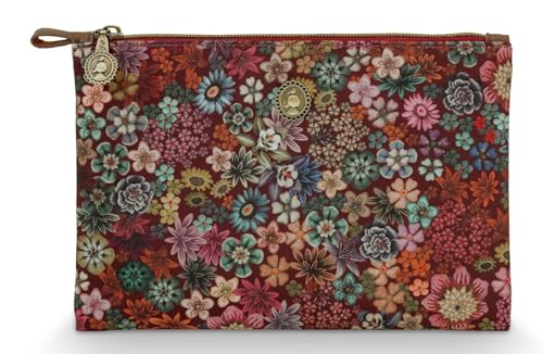 Charly Cosmetic Flat Pouch Medium Tutti i Fiori Pink 24x15.5