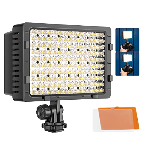 NEEWER CN-160 LED Videoleuchte Streaming Licht Dimmbar Videolicht Panel, Key Light kompatibel mit Canon Nikon Panasonic SONY Samsung und andere DSLR Kameras und Camcorder Beleuchtung Fotografie