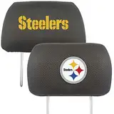 FANMATS 12512 Pittsburgh Steelers Kopfstützenbezug-Set, Bestickt, 2-teilig