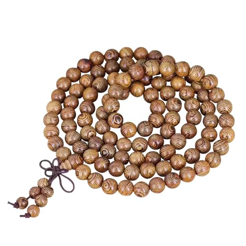 108 Gebetskette Mala kette,Buddhistisches Armband Tibetisches 8mm Perlen buddhistische Gebetskettmala kette Buddha Meditation armbänder Perlenarmband Halskette für Damen Herren Yoga