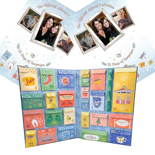 HIMS Gilmore Girls Adventskalender | Gilmore Girls 2024 Adventskalender | Gilmore Girls Fanartikel | 25 Tage Weihnachts Countdown Kalender mit Sammeldekorationen