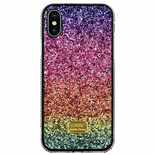 Miagon Diamant Hülle für iPhone 11 Pro Max,Gradient Bling Glitzer Strass Glänzend Handyhülle Kristall Steine Harte Schale Stoßstange Schutzhülle,Lila